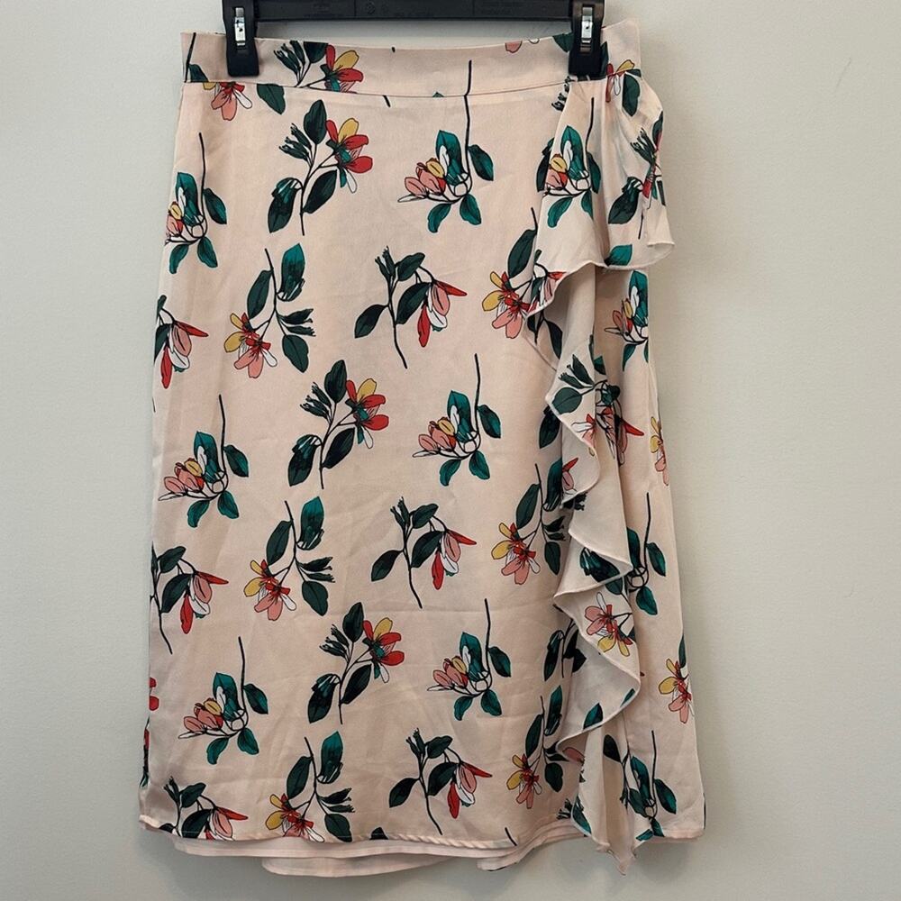 Ted Baker Women's Floral Asymmetrical Skirt Size Medium